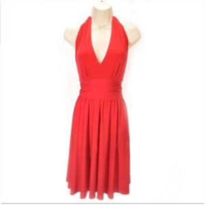 Victoria's Secret (MODA Int'l) Red Marilyn Monroe style Halter Dress Sma…